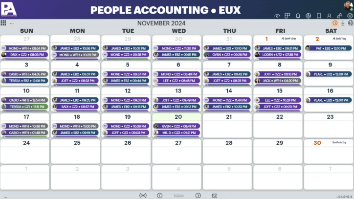 People Accounting: Leave, Attendance, Scheduled, and OT Tracker App v2
